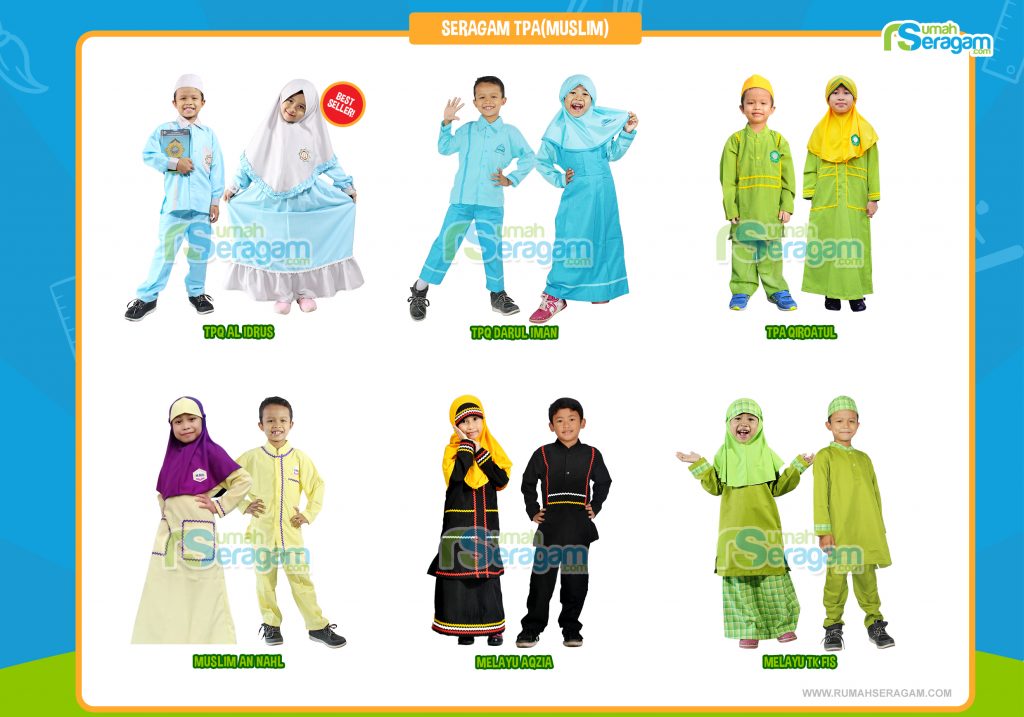 Baju Sekolah Anak Paud Muslim