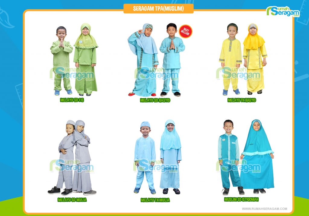 Baju Sekolah Anak Paud Muslim